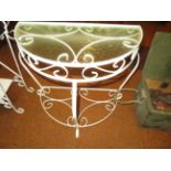 1960's wrought iron hall table