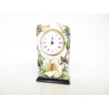 Moorcroft hillers garden golden shirne clock Heigh