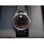 Gents Movado wristwatch as new with box, outer box