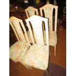 Set of 4 matching dining chairs