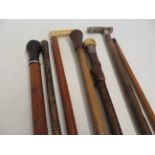 6 Walking sticks & 1 measuring stick