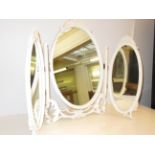 Triptych dressing table mirror