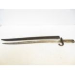 Bayonet with metal scabbard