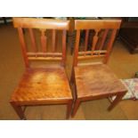 Pair of arts & crafts style chairs