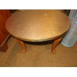 Small copper top table