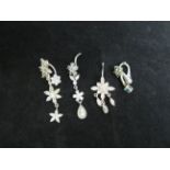 4 Silver Belly button studs