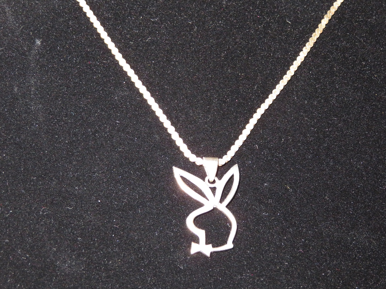 Silver Playboy necklace
