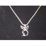 Silver Playboy necklace