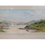 Signed watercolour titled ''High tyde'' Isle ornsa