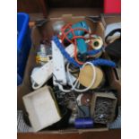 Box of electrical tools to include a drill