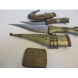 2x Oriental knives together with a early 20th cent