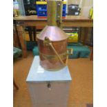 10 litre copper & brass measure used by weights &