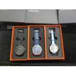 3 Gents Strada wristwatches