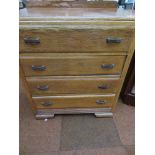 4 Draw medium oak chest