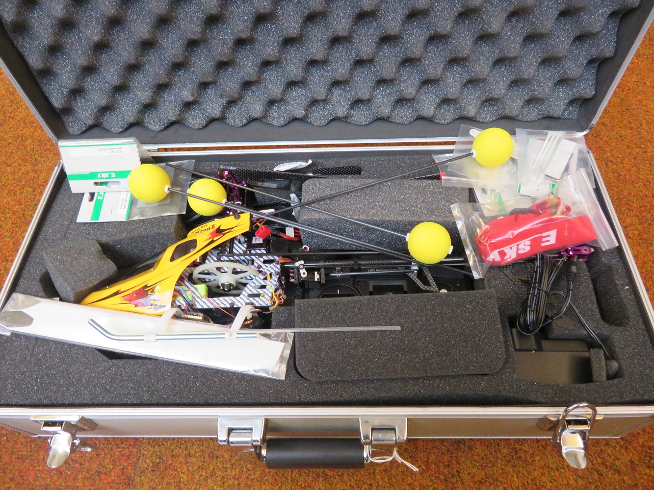 Esky Honey Be remote helicopter, many spare parts