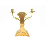 Brass & copper arts & crafts candle stick