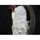 Cased meerschaum pipe