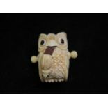 Bone owl tape measure