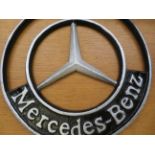 Cast iron Mercedes benz sign