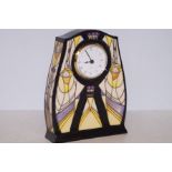 Moorcroft basset-lowke clock Height 21 cm