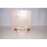 Belleek basket dish - boxed