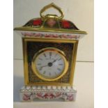 Royal crown derby 1128 pattern clock, in original