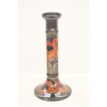 W Moorcroft poppy design candlestick