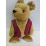 Steiff teddy bear with gold button to ear & growle