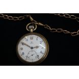 Omega military pocket watch with sub second dial a