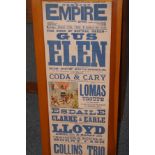 Vintage movie poster ' Newport Empire' framed & gl