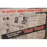 Large vintage movie poster 'Virgin Island' framed