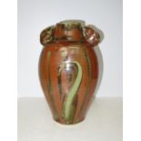 Studio pottery vase by David Frith c1943. Height 3