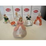 Wade Cinderella 2011, 5 pieces with boxes & coa