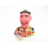 Clown cast iron money bank