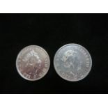 2x Silver 1oz Britannia coins