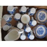 Blue & white tea set