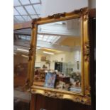 Large gilt frame mirror