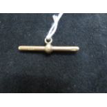 9ct Gold T-Bar Weight 3.8g