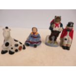 Wade pantomime horse, Emily doll, frog & chuckles