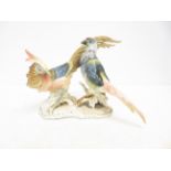 Ceramic German figure (Pheasants)