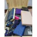 Box of unsorted costume jewellery