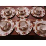 Royal Albert old country rose 24 piece set