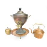 Copper samovar & other copper items