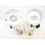 Beatrix potter, Wedgwood 4 piece set