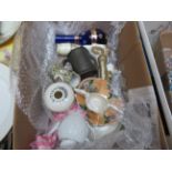Box of collectable ceramics to include tankard