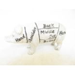 Cast iron butchers pig money box