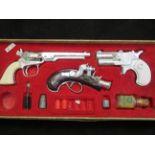 Boxed toy pistol set