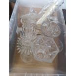 Box of glass & crystal ware