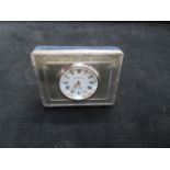 Kitme & co London silver faced travel clock