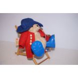 1980 Paddington & co teddy bear with deck chair &